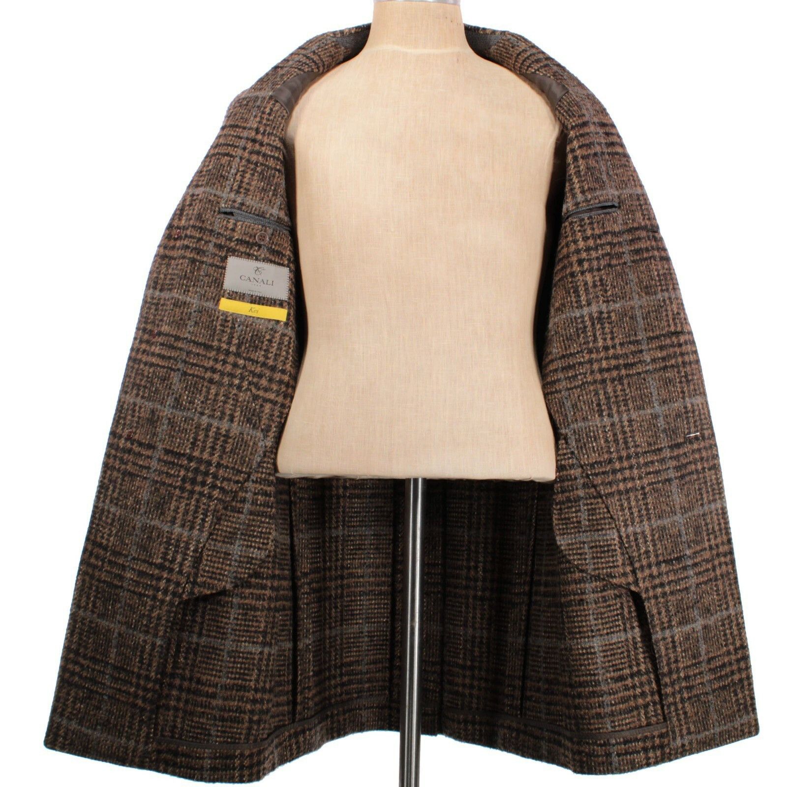 Canali Canali Coat Size S US In Brown Wool Blend Size US S / EU 44-46 / 1 - 6 Thumbnail