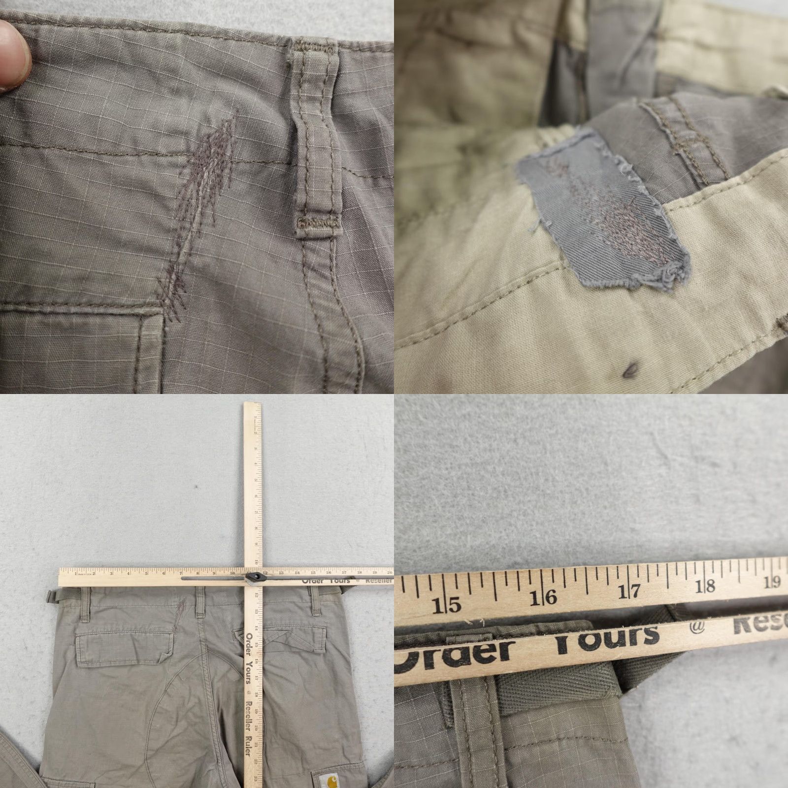 Carhartt Carhartt Gray Cargo Pants Mens 34x31 Adjustable Waist Utility Workwear Size US 34 / EU 50 - 8 Thumbnail