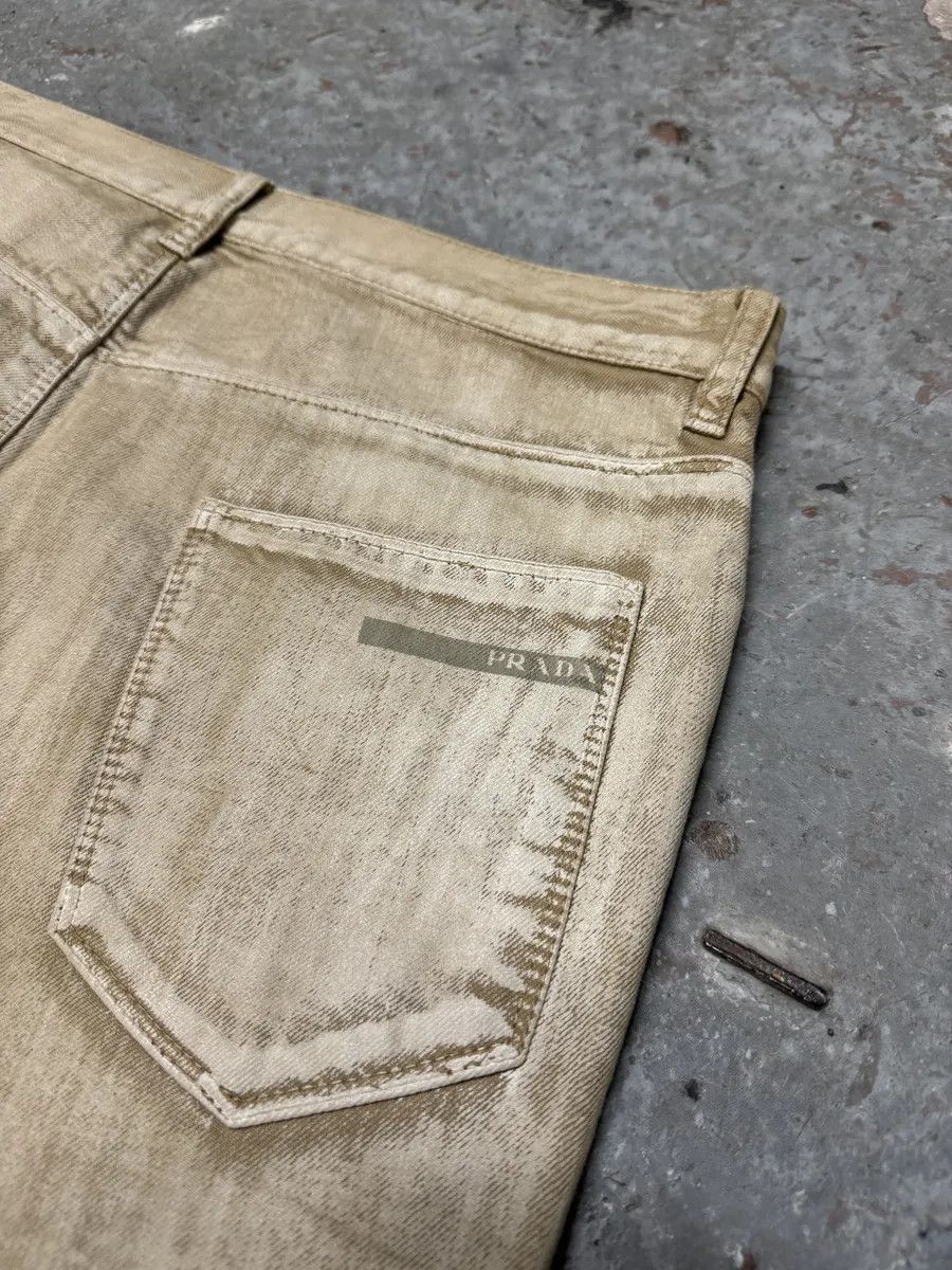 Prada SS2007 Prada Creamy Painted Effect Denim Pants Size US 31 - 9 Thumbnail