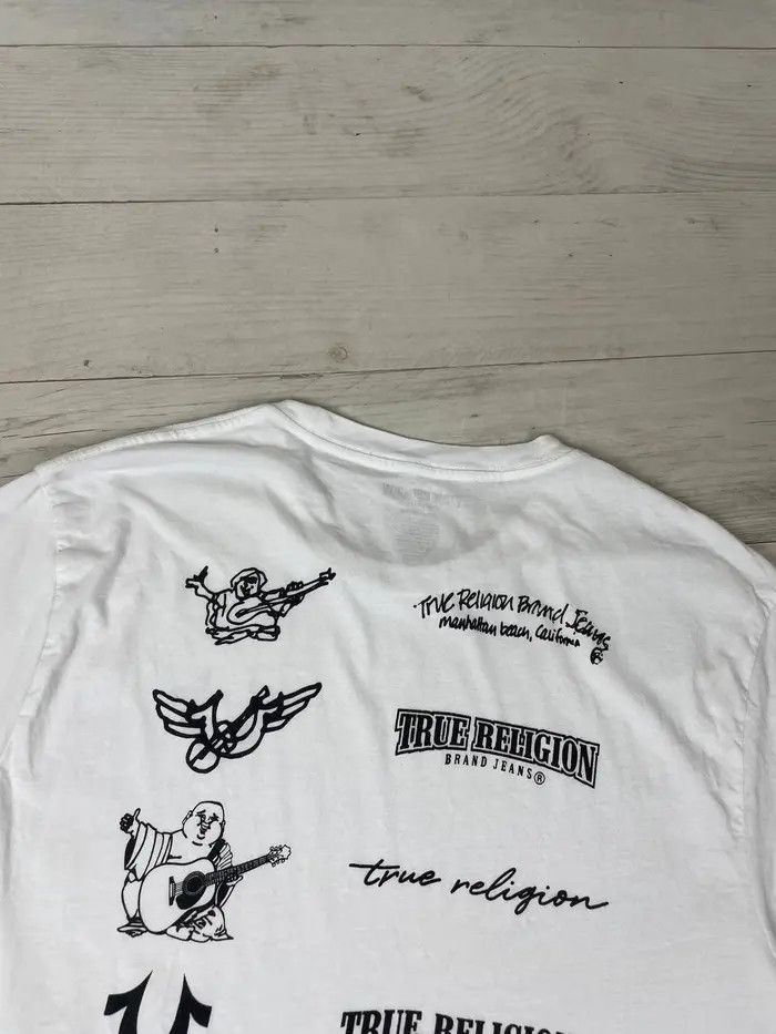 True Religion True Religion Multi Logo History T Shirt Japan Y2K Size US XXL / EU 58 / 5 - 10 Thumbnail