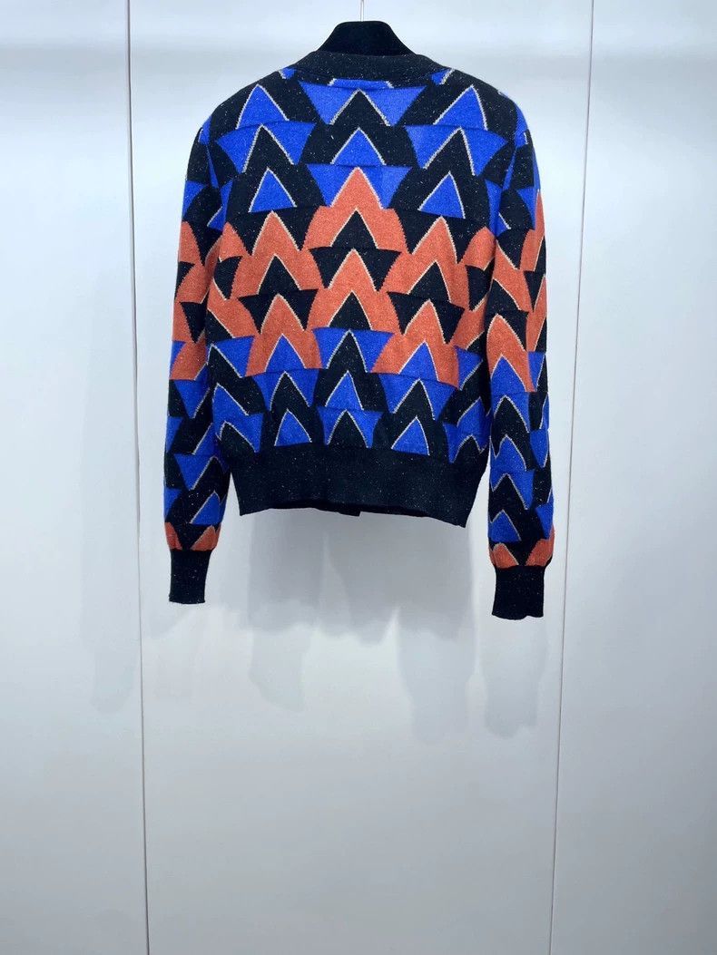Chanel Chanel Knit Sweater Cardigan with Geometric Patterns -2505 Size US S / EU 44-46 / 1 - 5 Thumbnail