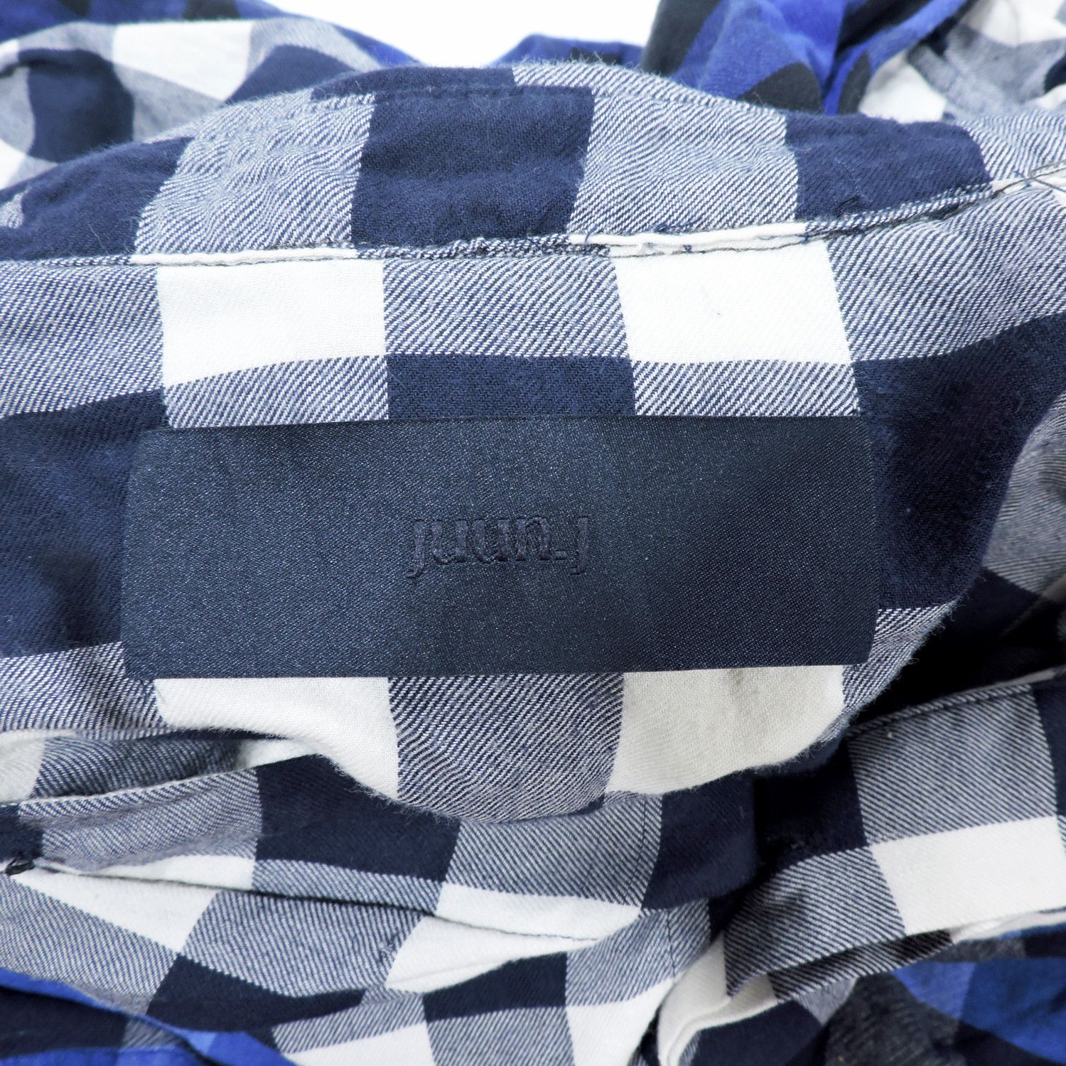 Juun.J JUNN.J DOUBLE LAYER PLAID LONG SLEEVE SHIRT Size US S / EU 44-46 / 1 - 3 Thumbnail