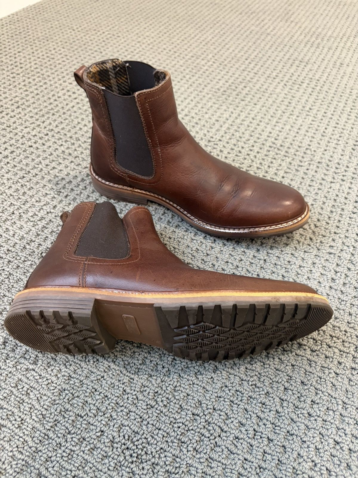 FatFace LNSU classic brown leather Chelsea boots brand new Size US 9.5 / EU 42-43 - 2 Thumbnail