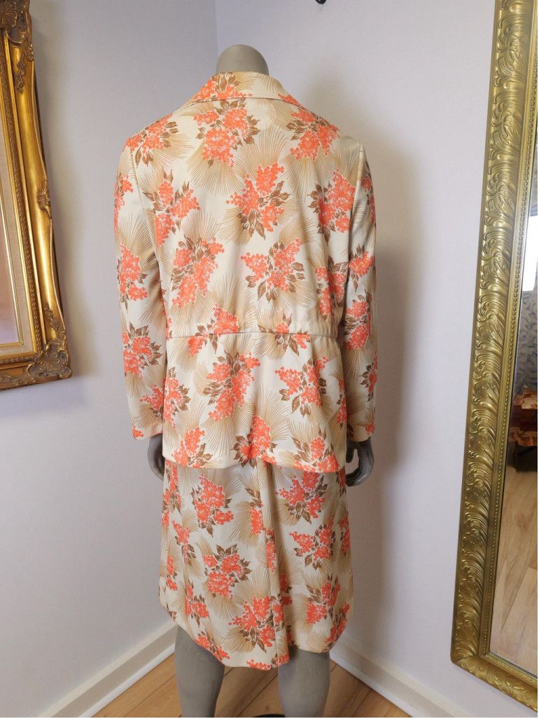 Vintage 1970’s Vintage Women’s Shift Dress With Matching Jacket Set Size M / US 6-8 / IT 42-44 - 6 Thumbnail