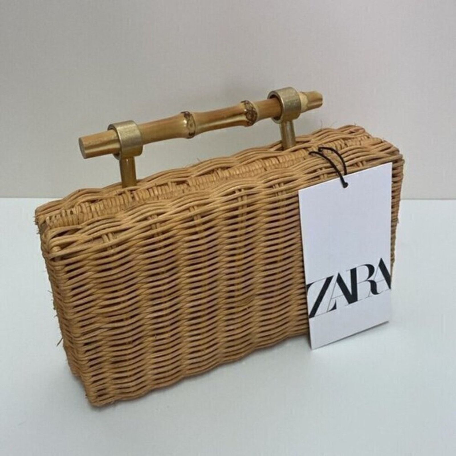 Spring/summer Bag!!! Zara Structured Mini Bag NWT in Brown, Women's