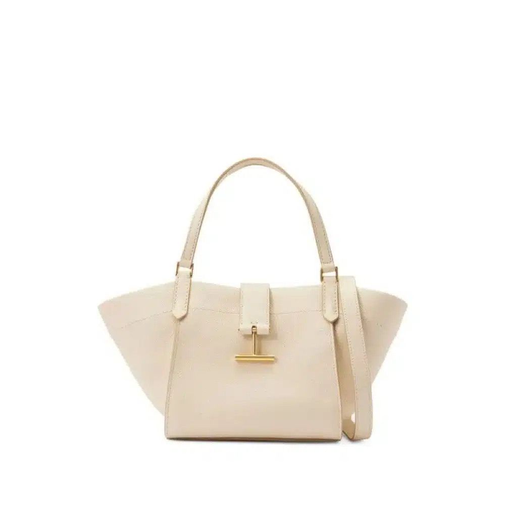 Tom Ford o1loc1c0326 L1762 Size: OS / Leather Tara Tote Bag in Beige Size ONE SIZE - 1 Preview
