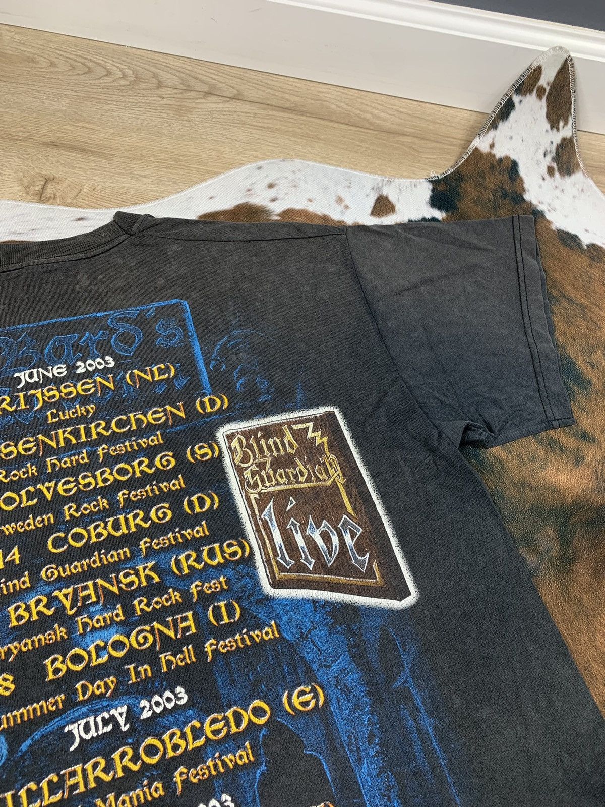 Band Tees × Vintage Vintage 2003 Blind Guardian All Over Print T Shirt Tee 00s Size US L / EU 52-54 / 3 - 9 Thumbnail