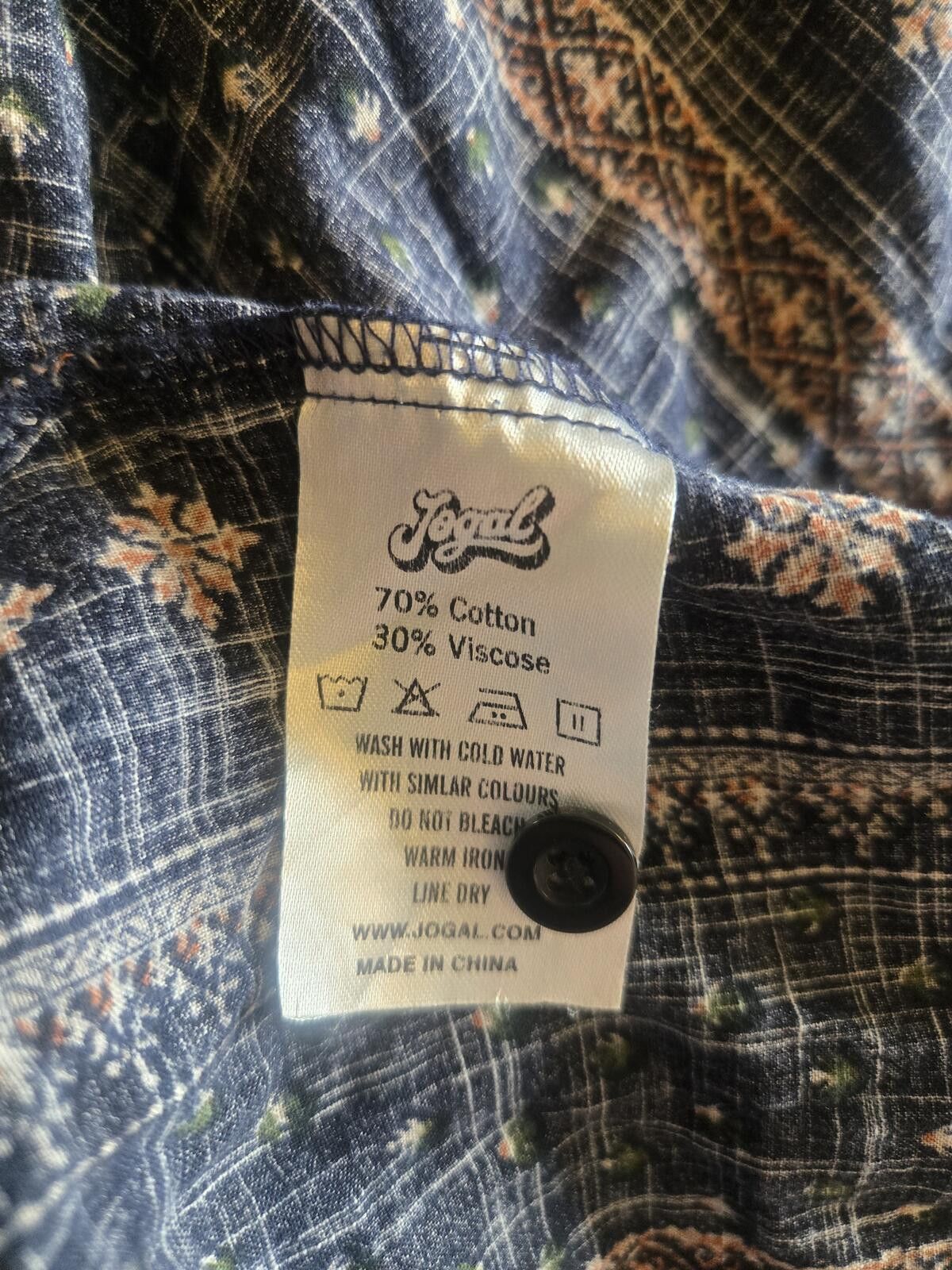 Other 3XL Short-Sleeve Button-Down Navy Geometric Stripe Shirt Size US XXL / EU 58 / 5 - 4 Thumbnail