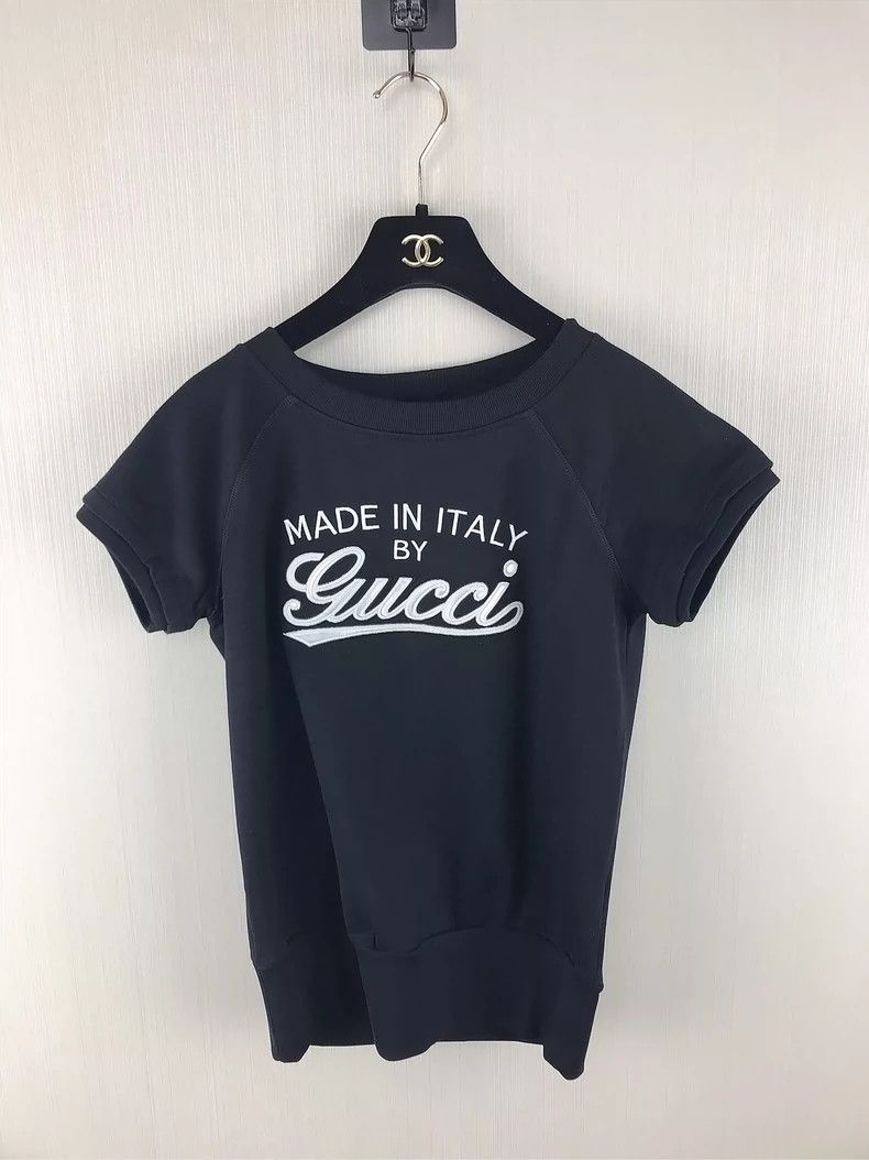 Gucci GucciEmbroidered logo sweatshirt short sleeves 2503-Nextarr Size US XS / EU 42 / 0 - 1 Thumbnail