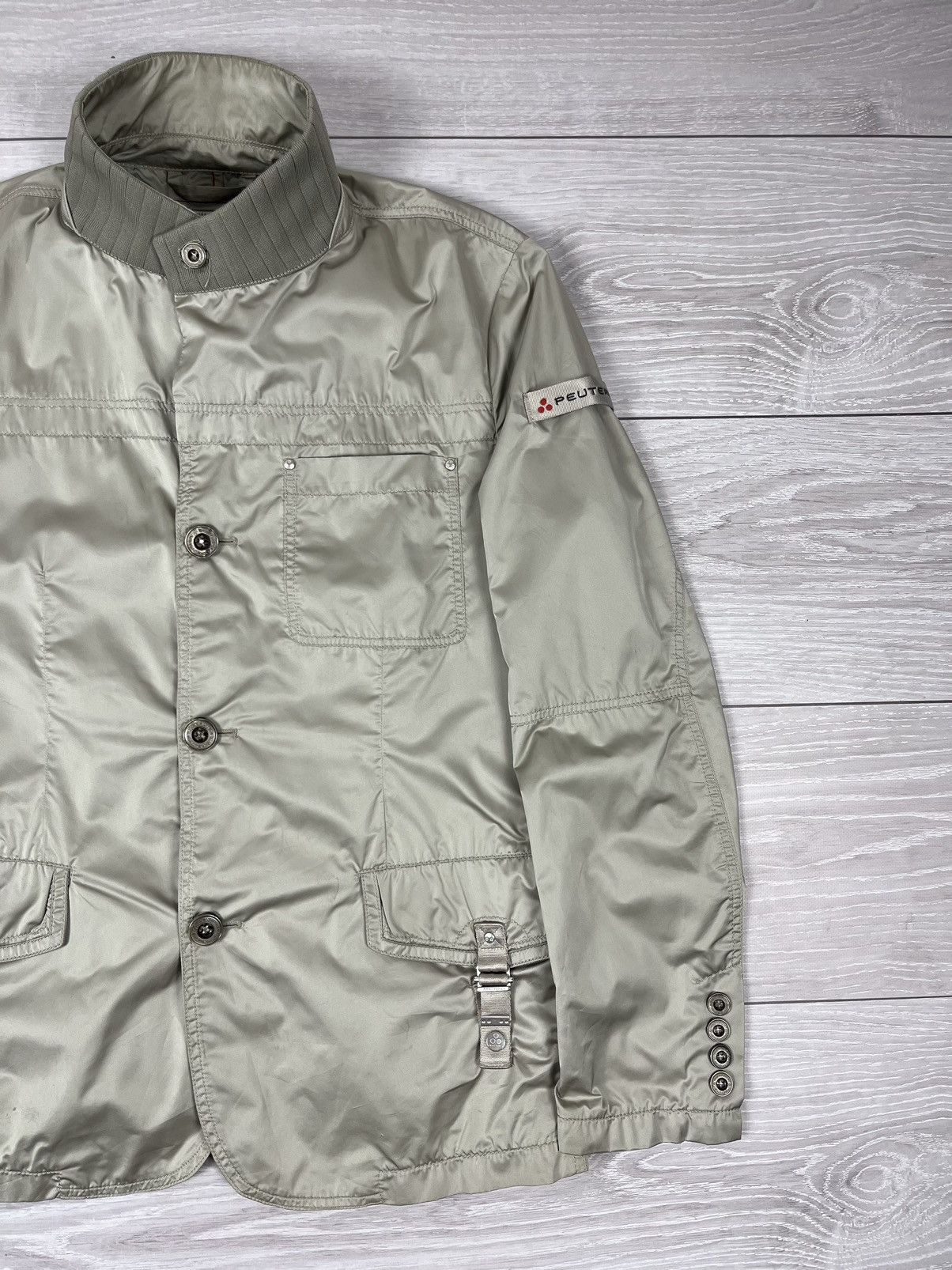 Peuterey Peuterey Gold Nylon Button Light Jacket Size US L / EU 52-54 / 3 - 2 Thumbnail
