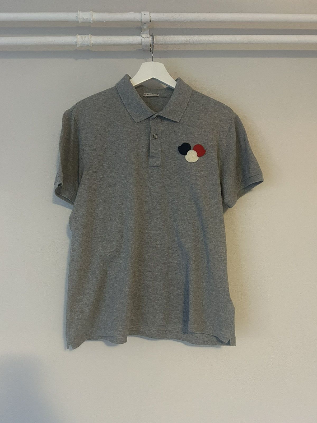 Grey Logo Polo