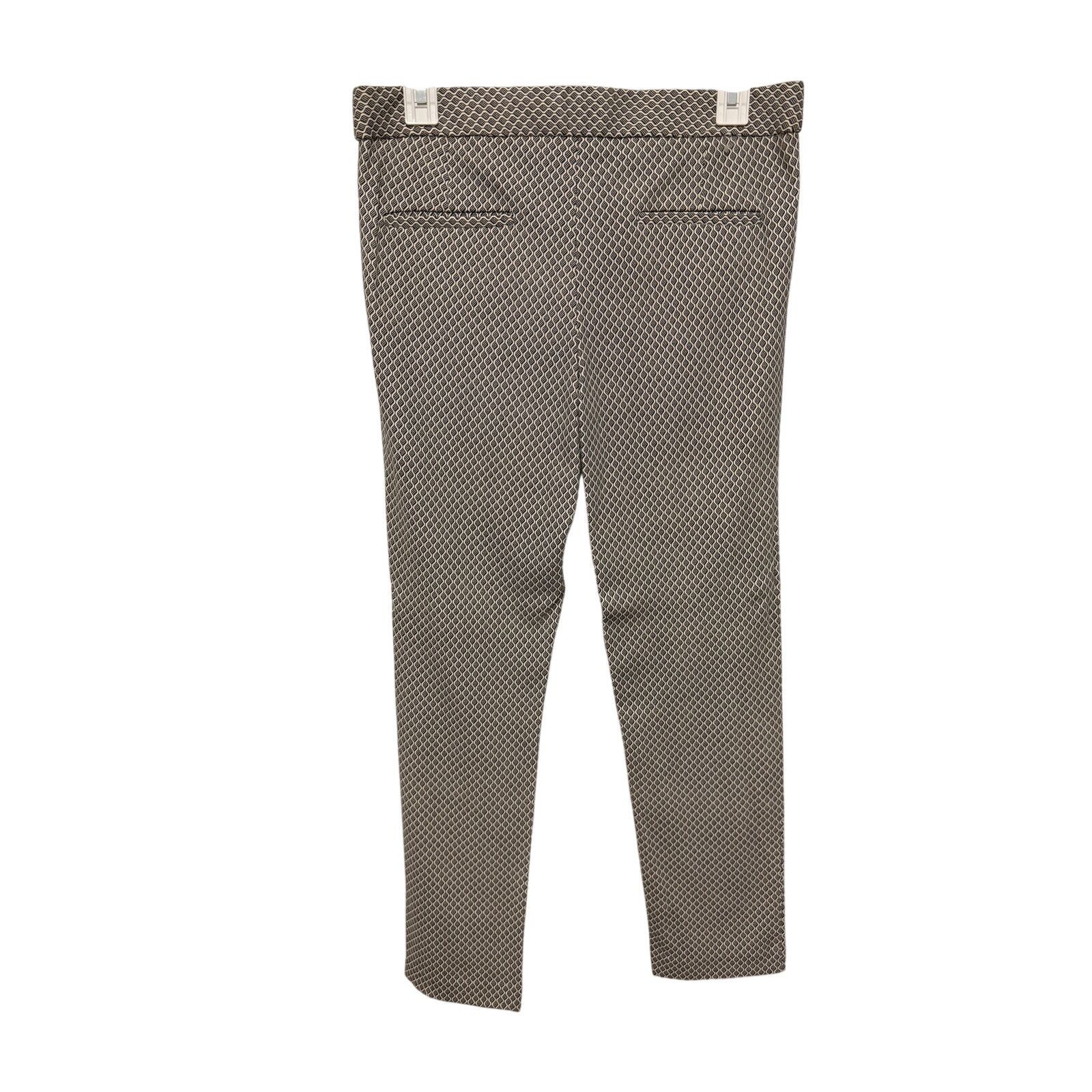 Other Amanda + Chelsea Black White Lattice Stretch Formal Pants Size 28" / US 6 / IT 42 - 8 Thumbnail