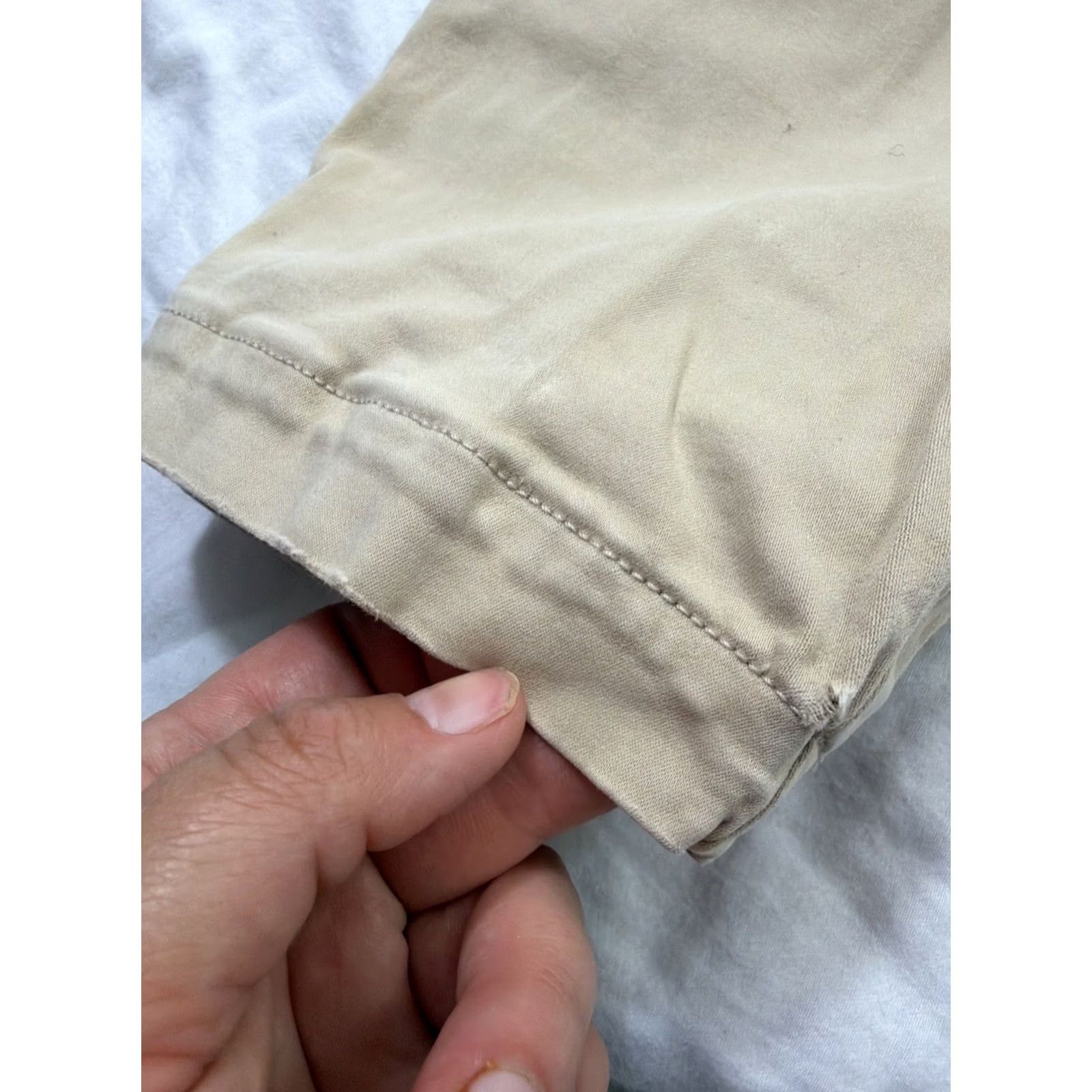 Banana Republic Banana Republic Women’s Chino Pants Beige Sloan Fit Cotton Blend Size 6 Regular Womens Size 28" / US 6 / IT 42 - 6 Thumbnail