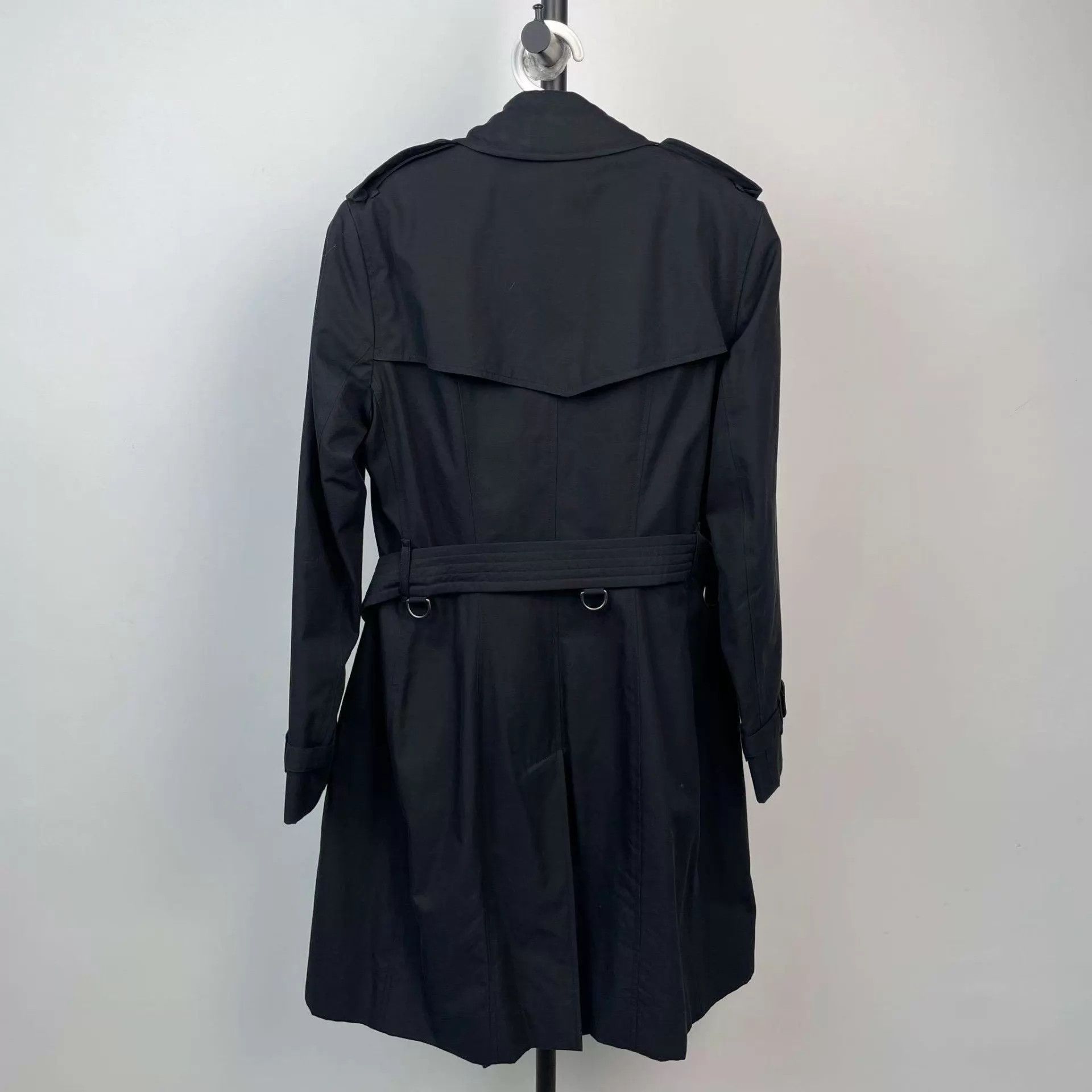 Burberry Burberry 95 New Women's Black Trench Coat 38 Size XS / US 0-2 / IT 36-38 - 2 Thumbnail
