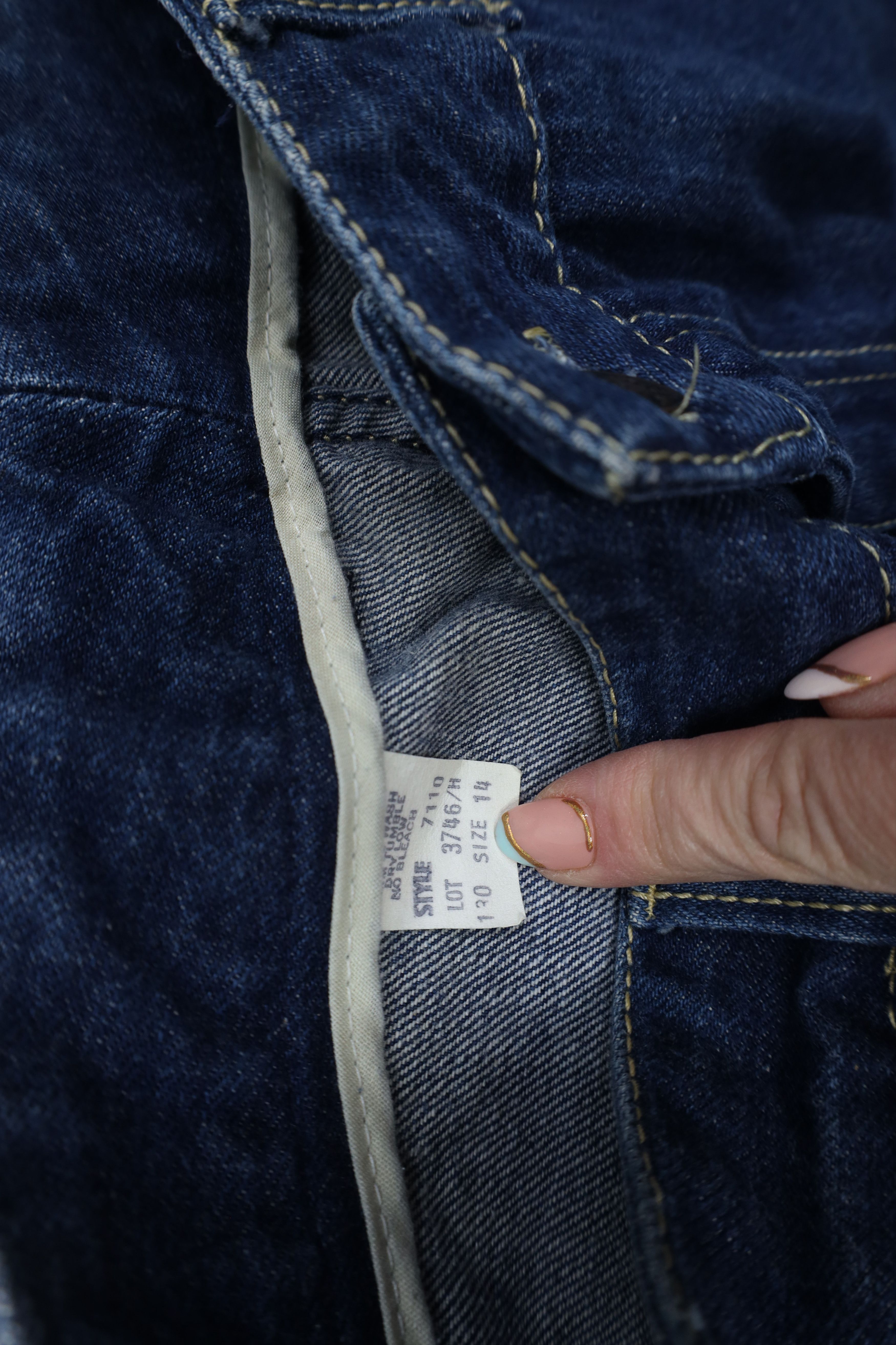 Vintage Vintage 70s Streetwear Sun Faded Straight Leg Jeans USA Size 36" / US 14 / IT 50 - 7 Thumbnail