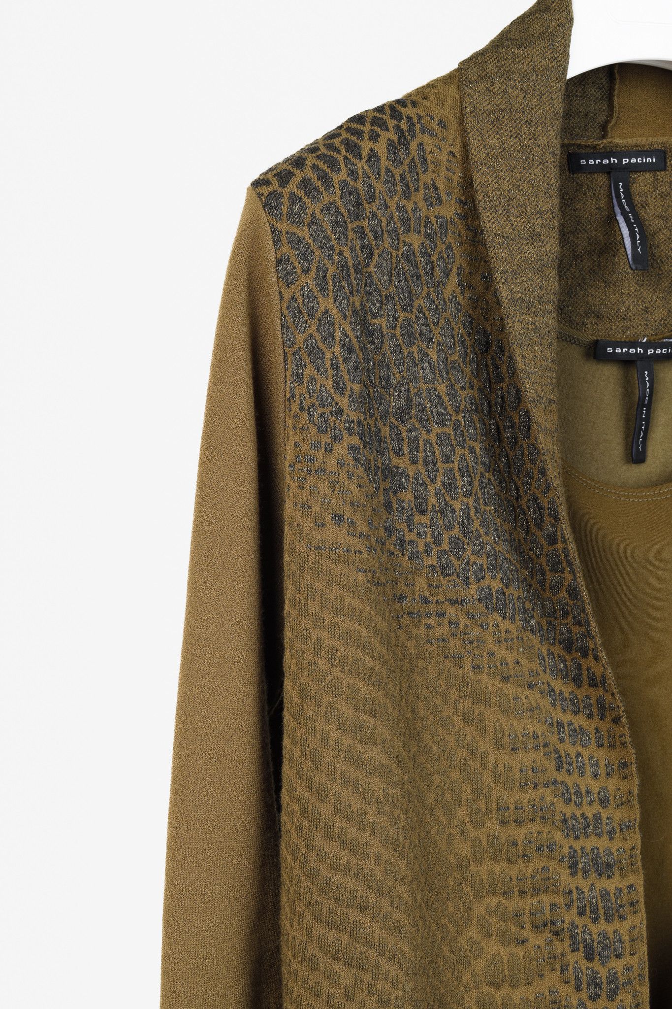 Sarah Pacini Sarah Pacini Olive Tank/Sweater Set Size S / US 4 / IT 40 - 5 Thumbnail