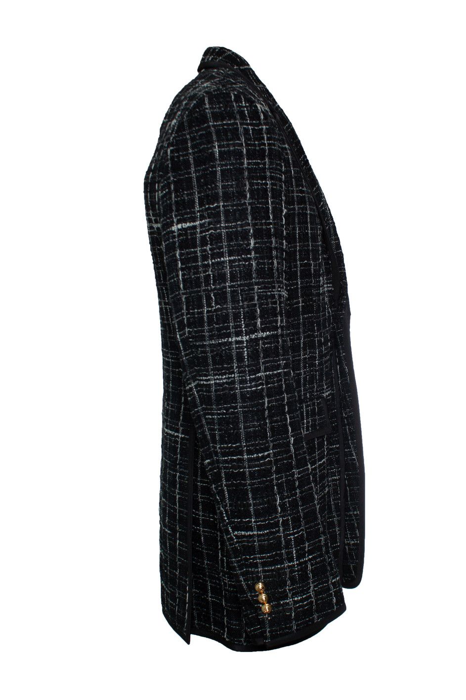 Thom Browne Thom Browne, Black tweed jacket Size 50R - 3 Thumbnail