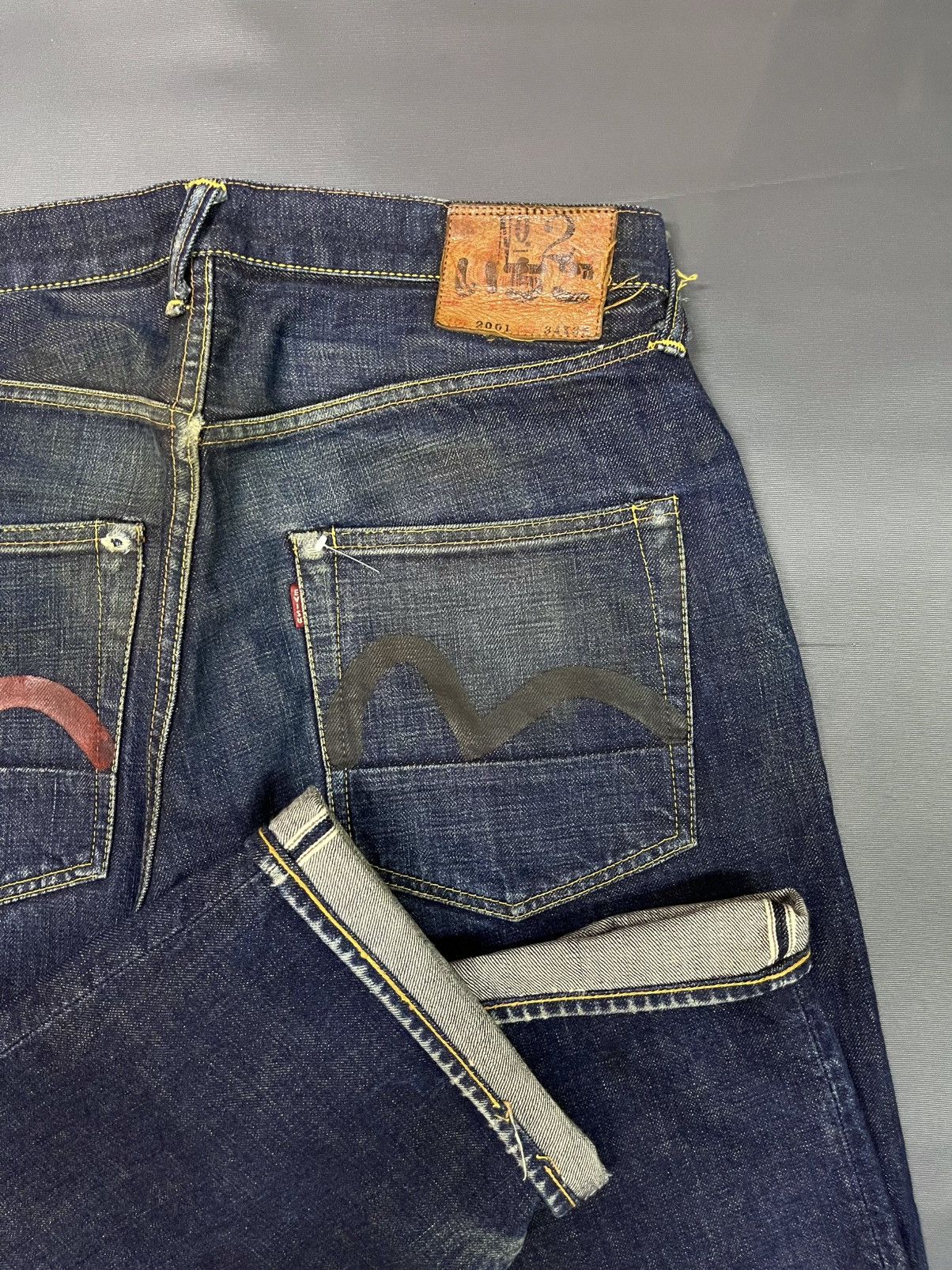 Evisu × Japanese Brand RARE Evisu Special Edition No.2 Selvedge Denim Jeans Size US 34 / EU 50 - 6 Thumbnail