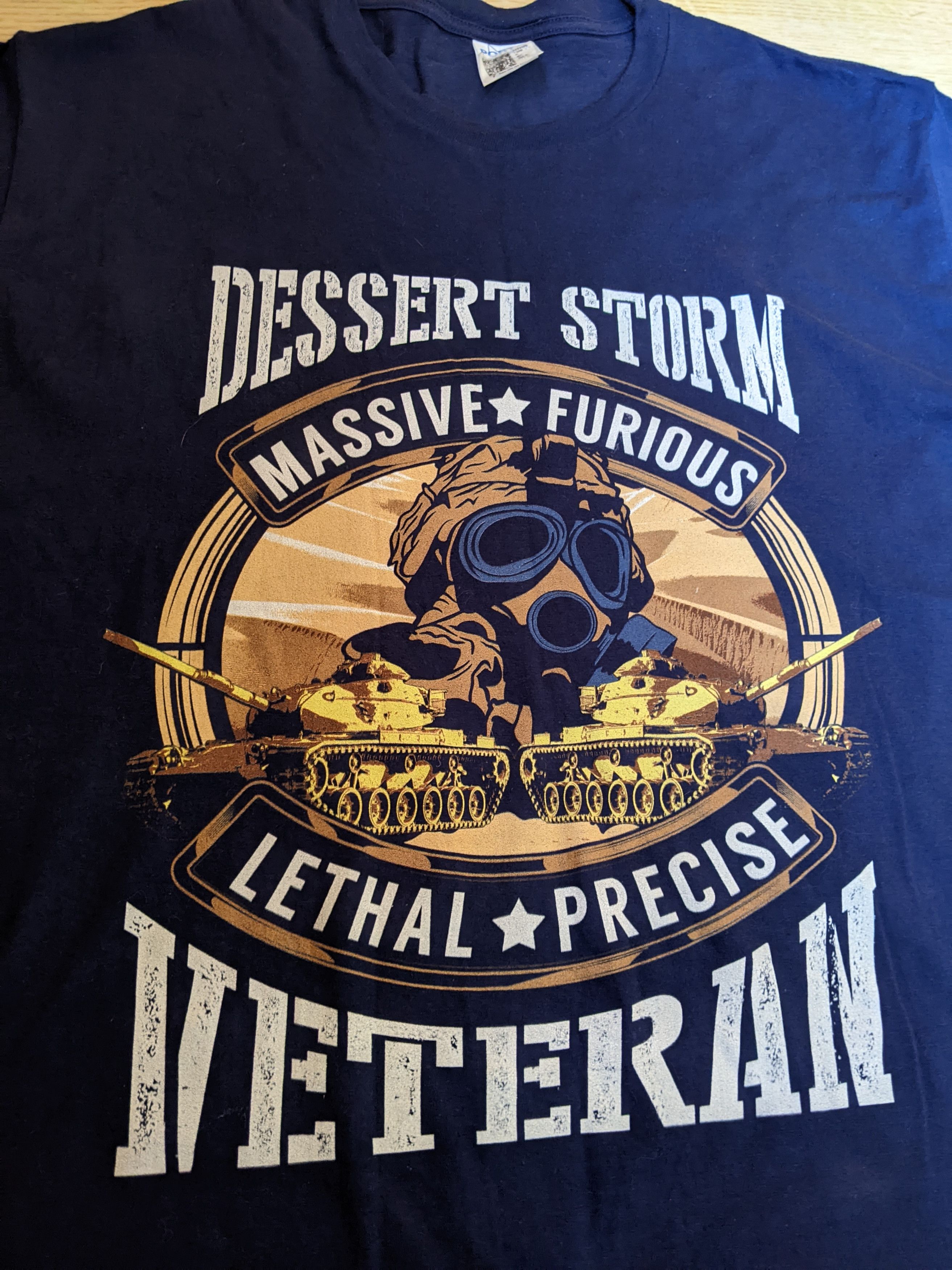 Band Tees × Vintage Desert Storm Cotton Tshirt Port Company Gildan XL Vintage Size US XL / EU 56 / 4 - 5 Thumbnail
