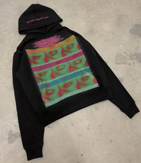 Other "Can You Read My Lips" Y2K Hoodie Size US M / EU 48-50 / 2 - 2 Thumbnail
