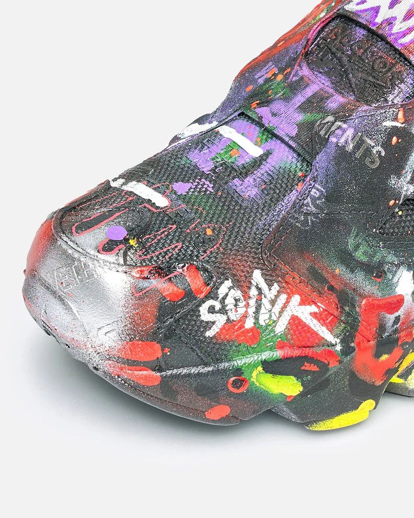 Vetements o1s1v1r1oon0925 Reebok Instapump Fury in Black Graffiti Size US 9 / EU 42 - 6 Thumbnail