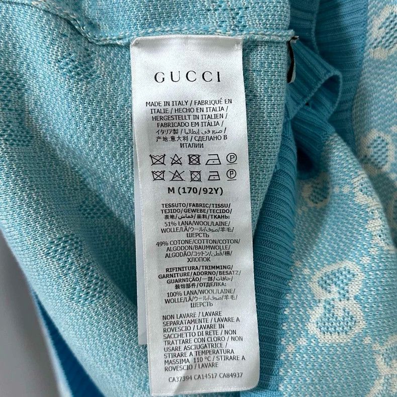 Gucci Gucci Blue full-print gold buckle knit 2506-Nextarrow Size M / US 6-8 / IT 42-44 - 6 Thumbnail