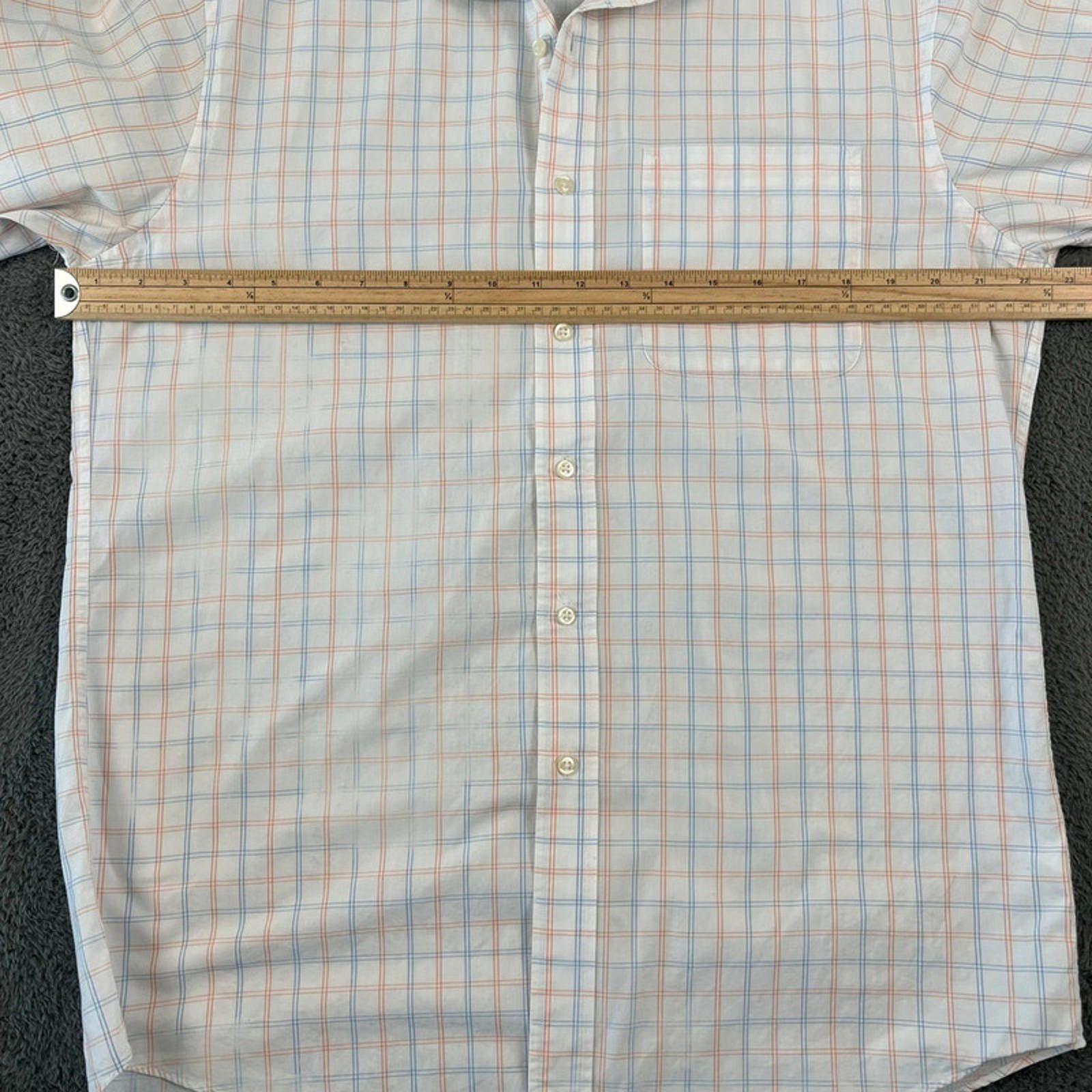 Tommy Hilfiger Tommy Hilfiger checked Shirt XL White Blue Orange Size US XL / EU 56 / 4 - 4 Thumbnail