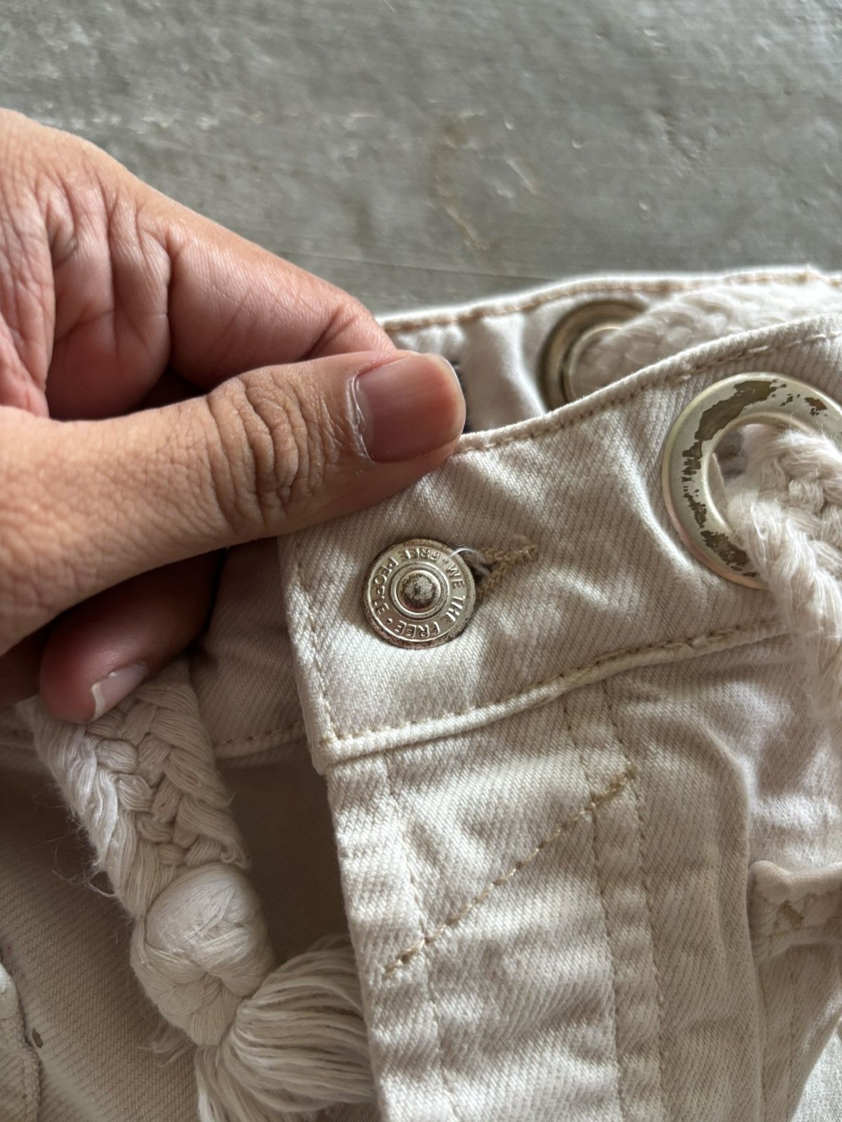 Vintage WE THE FREE wide baloon pant kapital inspired dirty splatter Size US 30 / EU 46 - 4 Thumbnail
