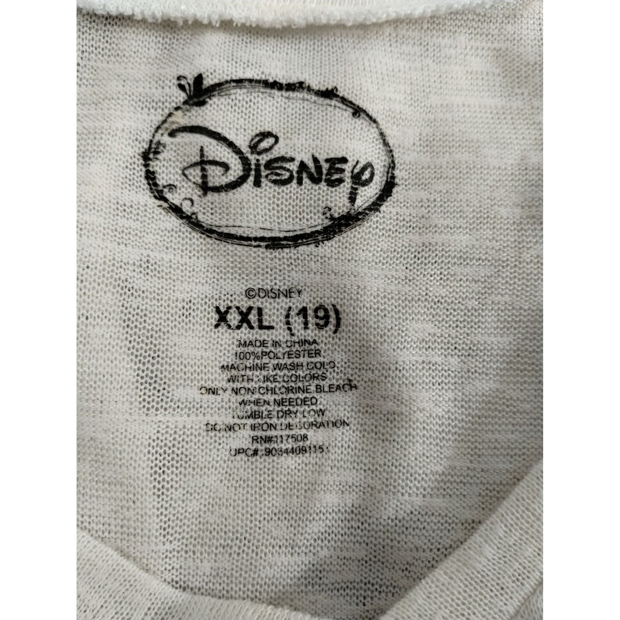 Disney Disney Misses XXL White V-Neck T-Shirt With Mickey and Minni Size XXL / US 16-18 / IT 52-54 - 4 Thumbnail