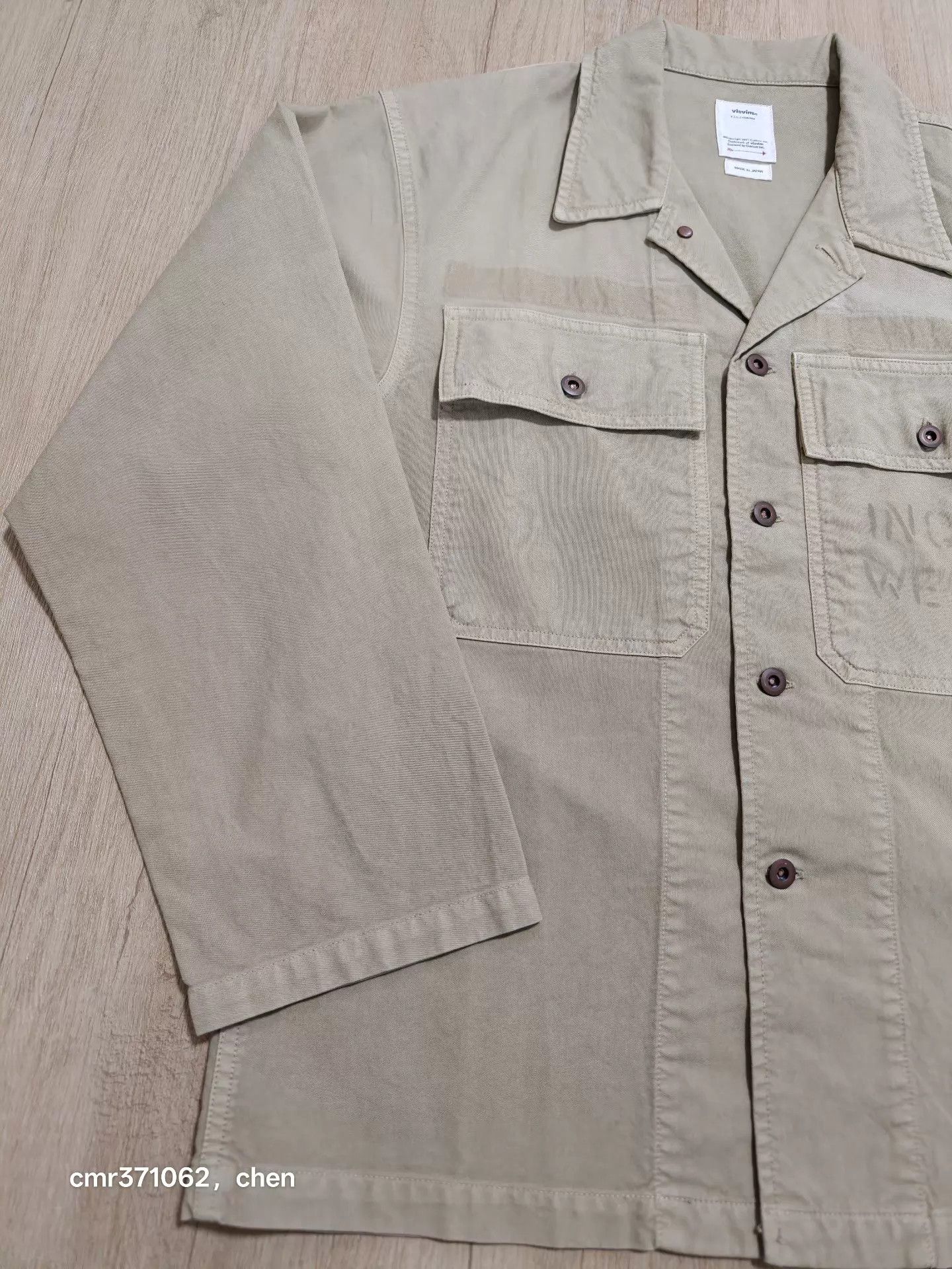Visvim VISVIM 22SS FIL Cardwell L/S DMGD Shirt Khaki 2/3 Size US M / EU 48-50 / 2 - 2 Thumbnail