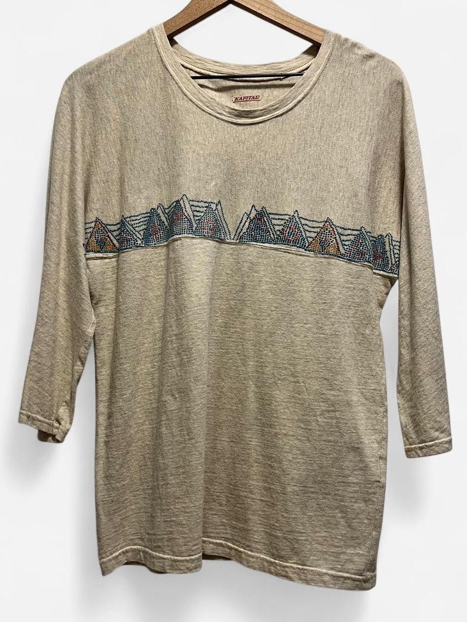 Kapital 3/4 Sleeve Rubberized Print Tee Size US S / EU 44-46 / 1 - 1 Thumbnail