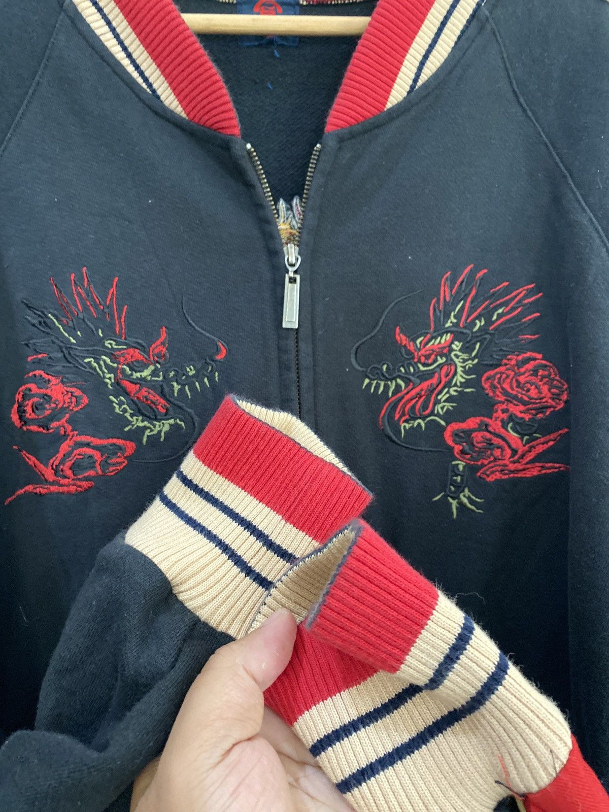 Japanese Brand × Vintage 🔥Rare Sukajan Embroidery Dragon Size US XL / EU 56 / 4 - 5 Thumbnail