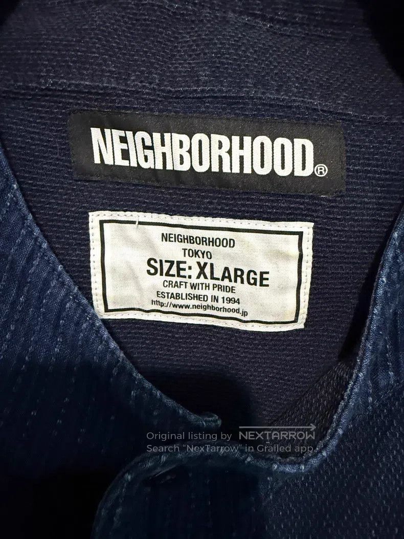 Neighborhood Neighborhood Indigo Sashiko Short Sleeve Cardigan Size US XL / EU 56 / 4 - 3 Thumbnail