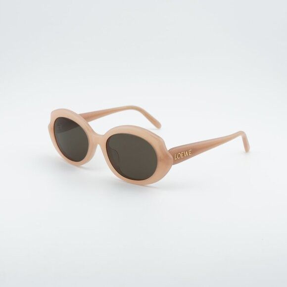 Loewe Loewe LW40147F 72E Sunglasses Pink Geometric Frame, Brown Size ONE SIZE - 2 Thumbnail
