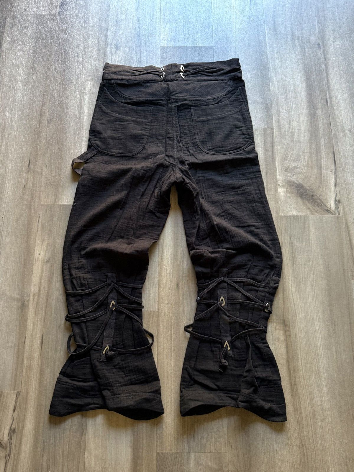 パンツ kiko kostadinov Frederick cord trouser Kiko Kostadinov Black Frederick Cord Trousers Kiko Kostadinov