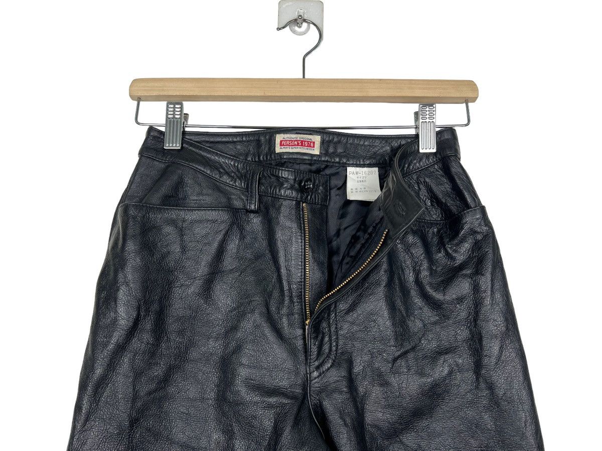 Japanese Brand 🔥 VINTAGE PERSONS LEATHER TROUSER PANT Size US 26 / EU 42 - 10 Thumbnail