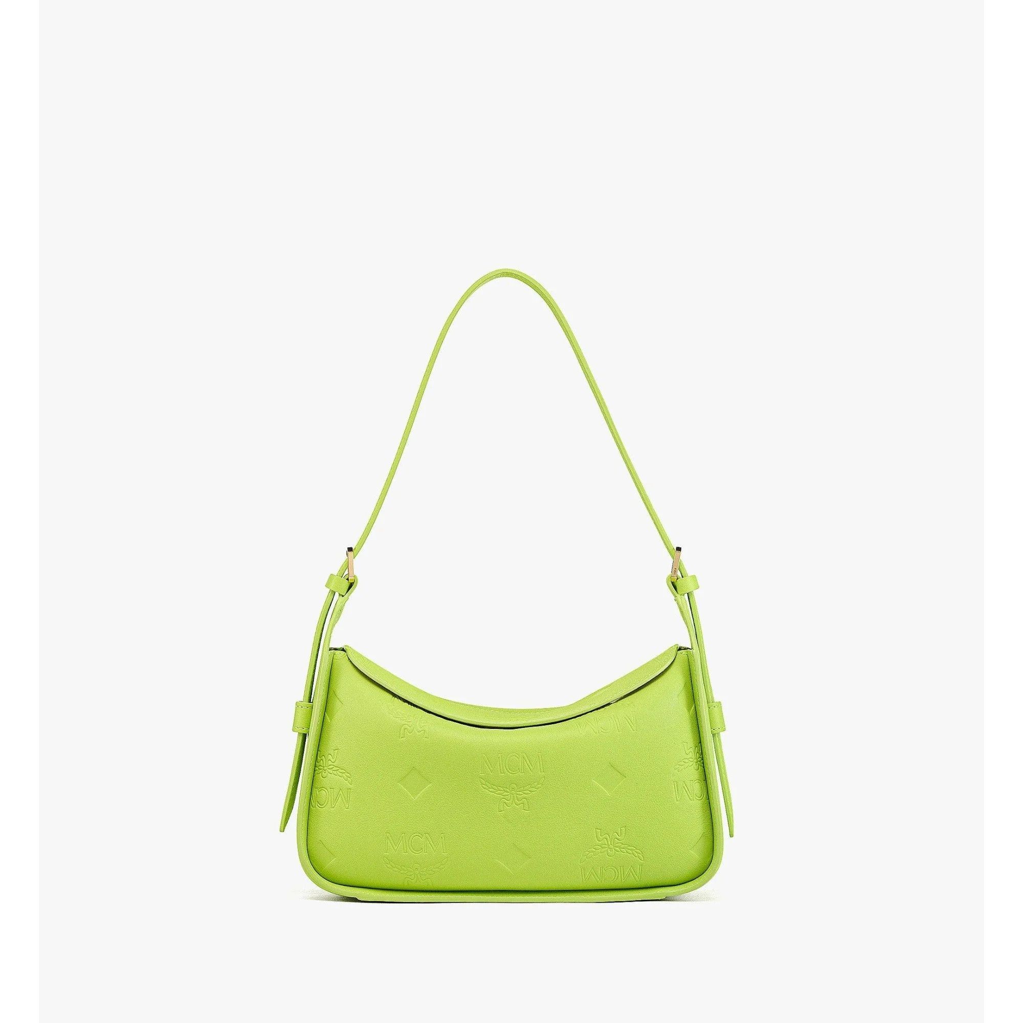 MCM o1mt1gz1224 Size: OS / Hobo Bag in Acid Green Size ONE SIZE - 2 Thumbnail