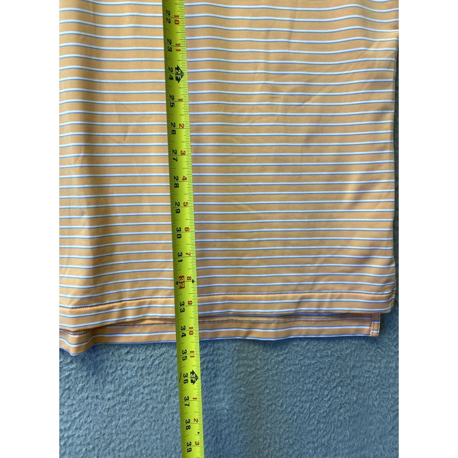 Peter Millar Peter Millar Golf Polo Shirt Men’s 2XL Orange Striped Summer Comfort /0709 Size US XXL / EU 58 / 5 - 4 Thumbnail