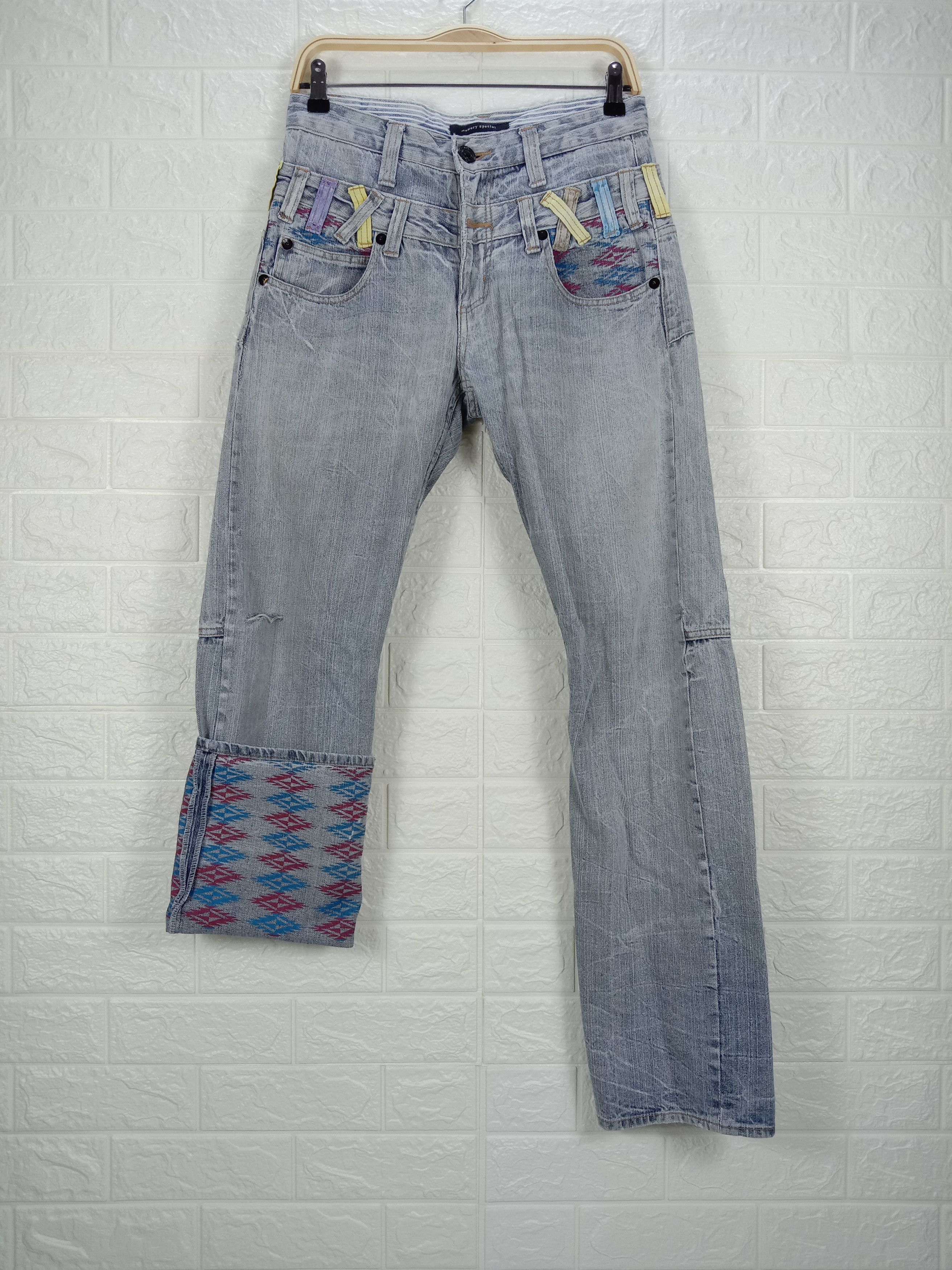 Japanese Brand Vintage Japanese Memory Special Double Waist Jeans Size US 30 / EU 46 - 1 Thumbnail