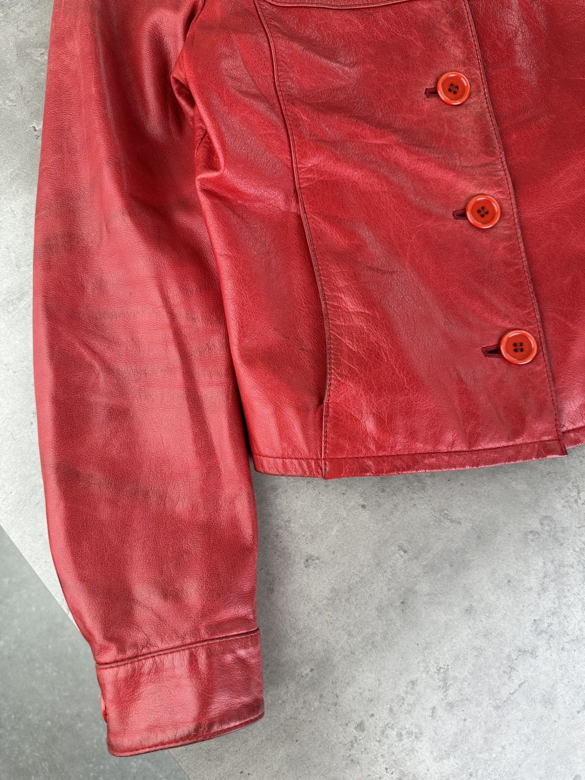 Japanese Brand Vintage Leather Jacket Size S / US 4 / IT 40 - 5 Thumbnail