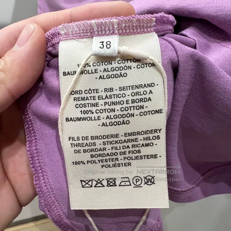 Hermes Hermes Solid Color Embroidered Pocket Short Sleeve T-Shirt Size XS / US 0-2 / IT 36-38 - 4 Thumbnail