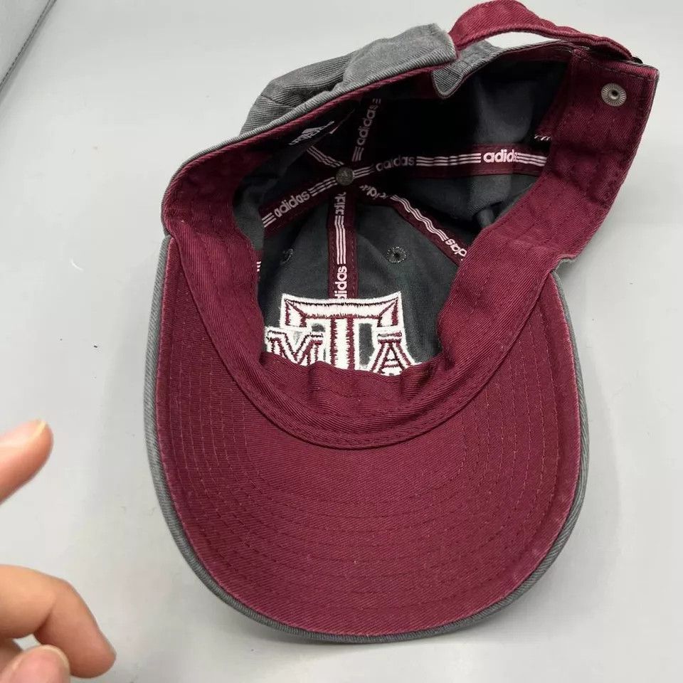 Adidas Texas A&M Aggies Hat Men Black Red Adidas Strap Back Cap Size ONE SIZE - 5 Thumbnail