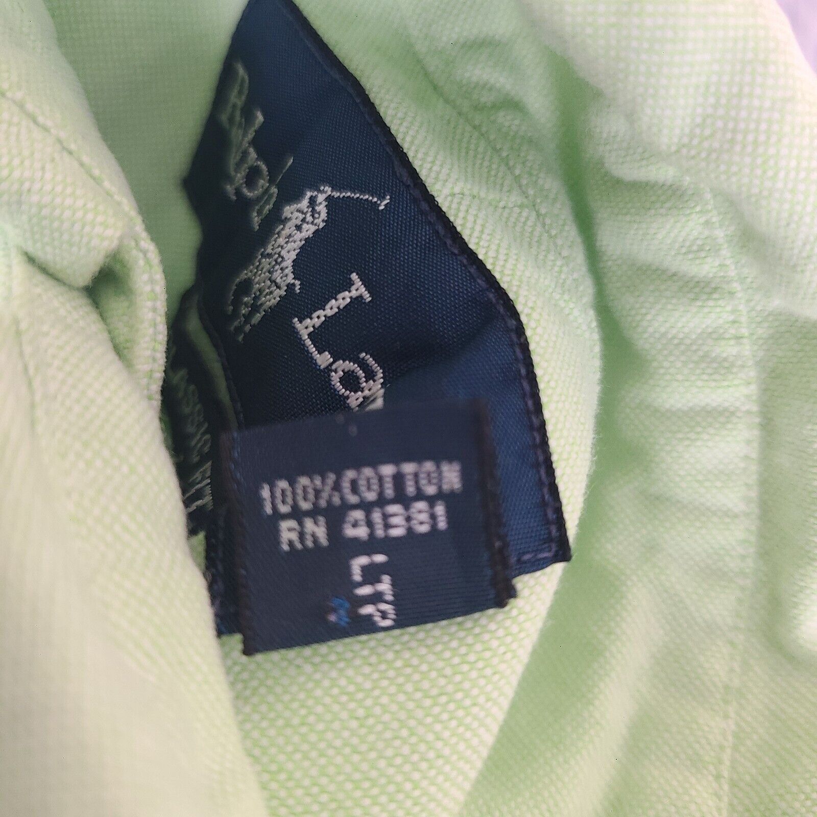 Polo Ralph Lauren Ralph Lauren Classic Fit Men's Short Sleeve Button Up Pistac Size US S / EU 44-46 / 1 - 8 Thumbnail