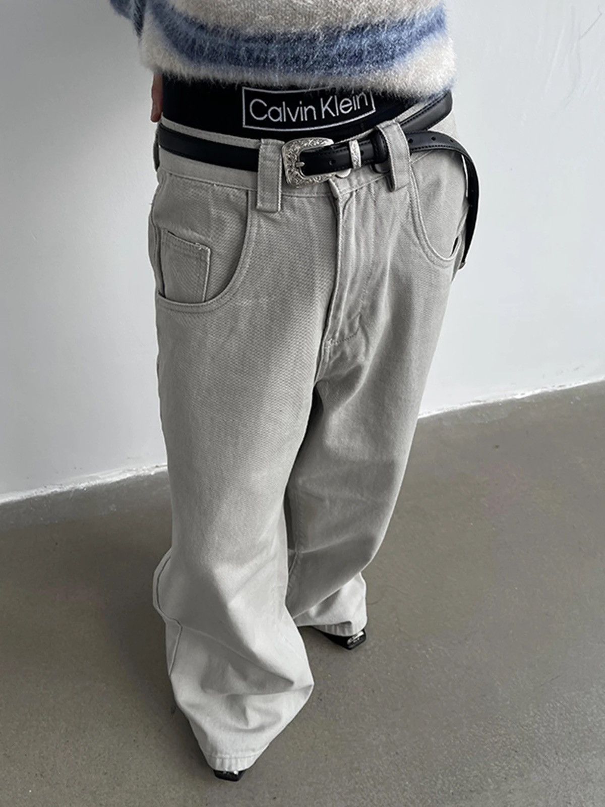 Vintage Streetwear Retro Dragging Skater Baggy Jeans Unisex Size US 28 / EU 44 - 5 Thumbnail