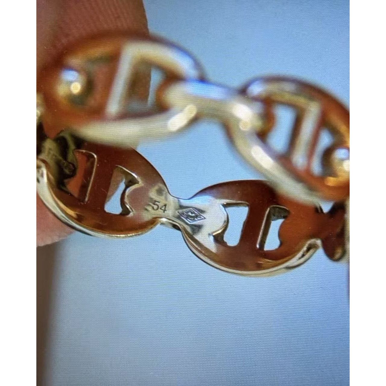 Hermes Hermès 18K Gold Chaine DAncre Enchainee Ring Size 54 With Bo Size ONE SIZE - 8 Thumbnail