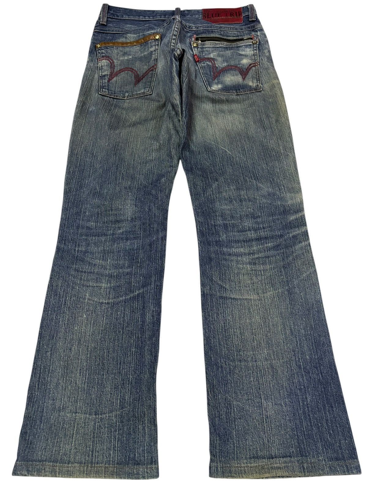 Edwin Vtg Edwin Blue Trip Japan Distressed Jeans Size US 30 / EU 46 - 2 Thumbnail