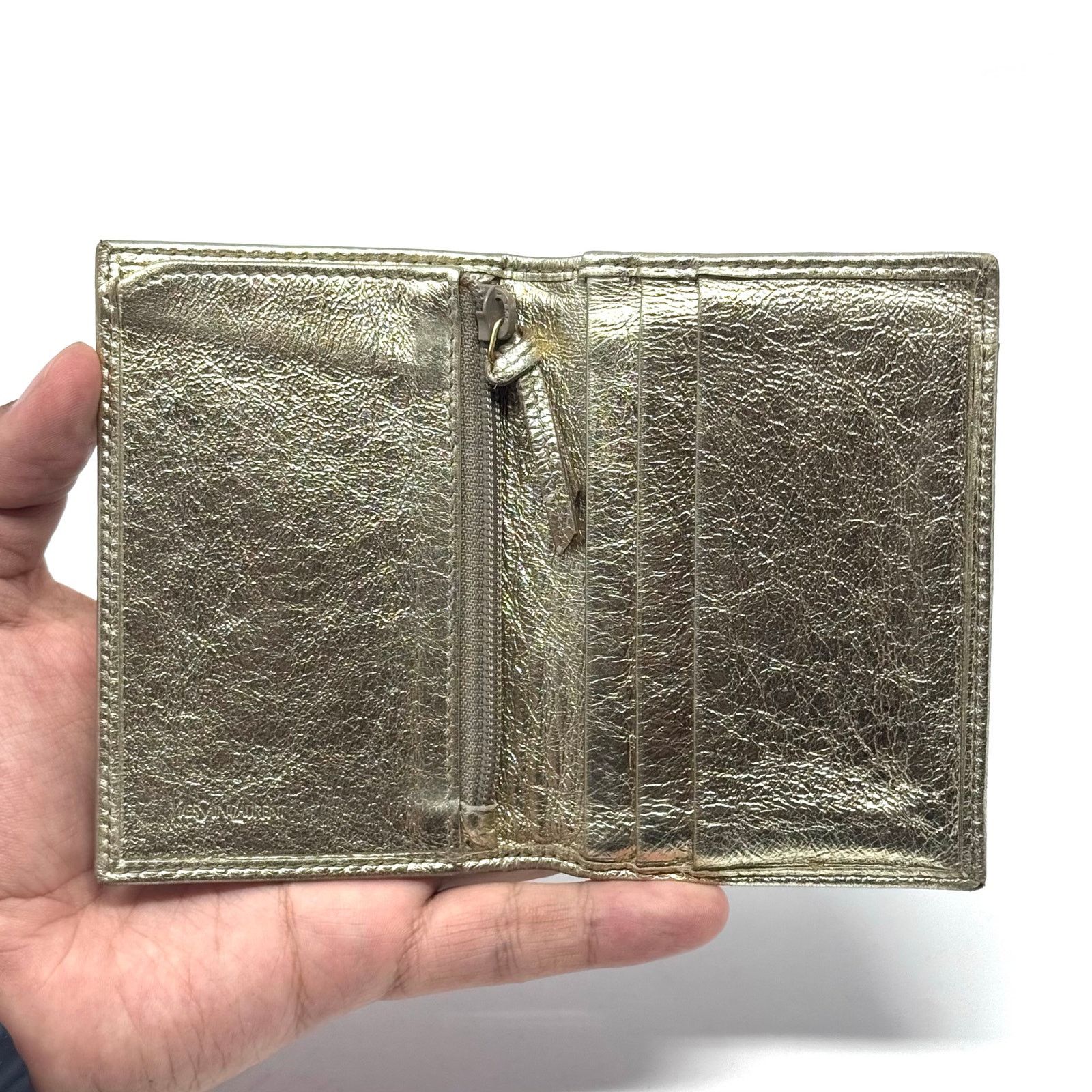 Saint Laurent Paris YSL Golden Bifold Wallet Size ONE SIZE - 2 Thumbnail