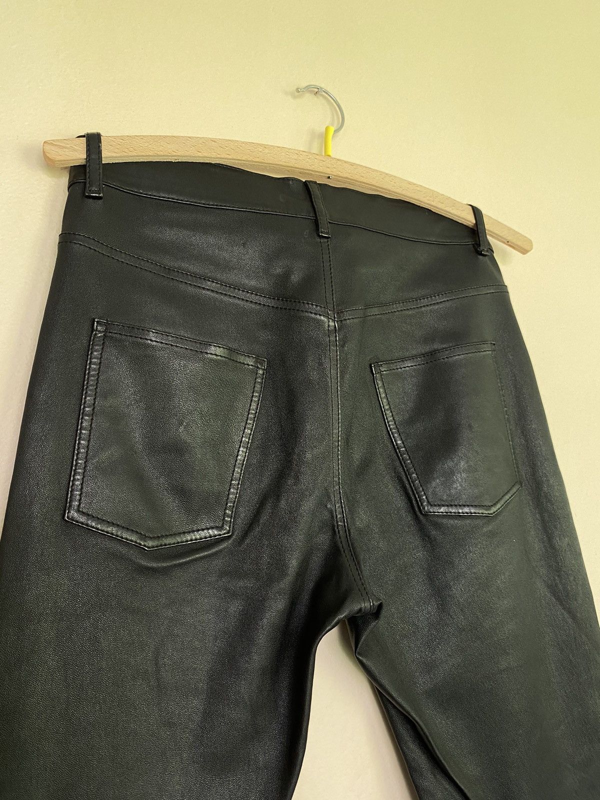 Alexander McQueen MCQ McQueen 00s Leather Pants Black IT42 Y2K Size 28" / US 6 / IT 42 - 5 Thumbnail