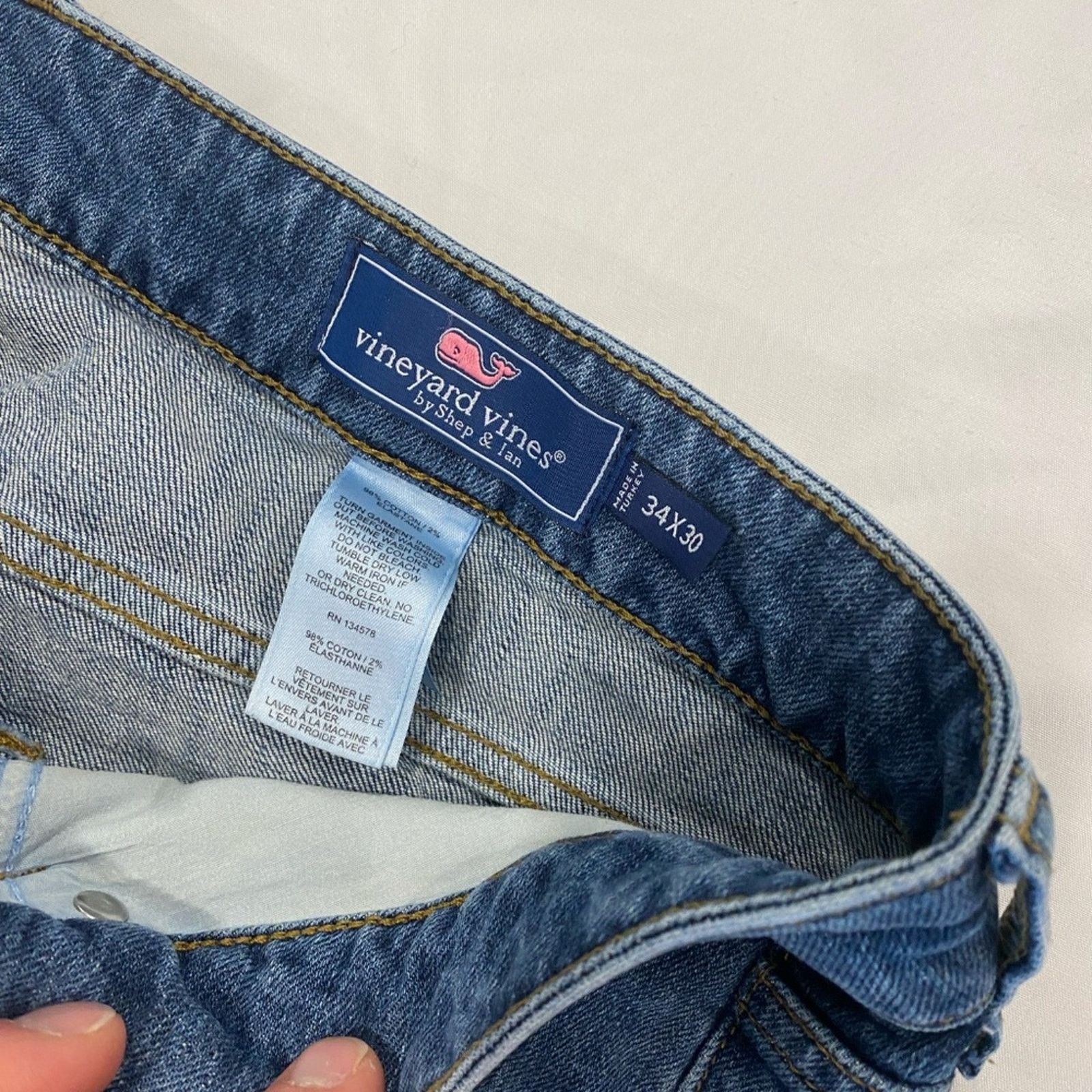 Vineyard Vines Vineyard Vines Men's Slim Fit Jeans - 34x30 Size US 34 / EU 50 - 5 Thumbnail
