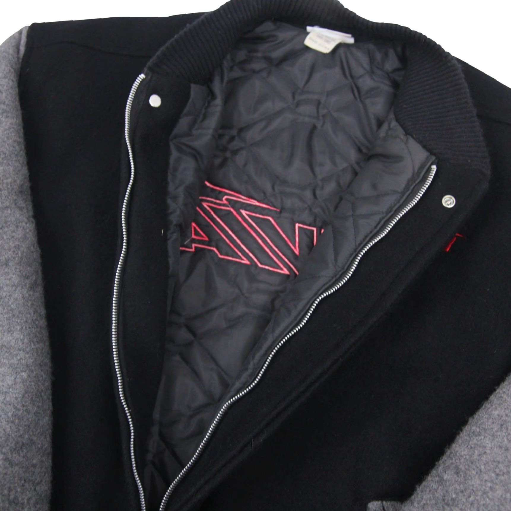 Avia VINTAGE AVIA Sportswear Mens XL Wool Bomber Jacket USA Made Black Coat Size US XL / EU 56 / 4 - 6 Thumbnail